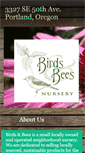 Mobile Screenshot of birdsandbeespdx.com